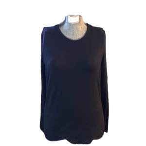 Jones New York Essentials lightweight black sweater medium